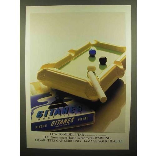 1979 Gitanes Cigarettes Ad - Pool