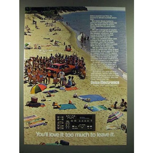 1986 Delco Electronics Ad - You'll Love it Too Much to Leave It