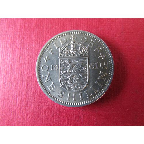 1961 QUEEN ELIZABETH II ENGLISH SHIELD ONE SHILLING FREE POST. (ed) AC