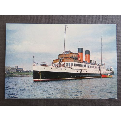 R.M.S. King George off Iona Postcard