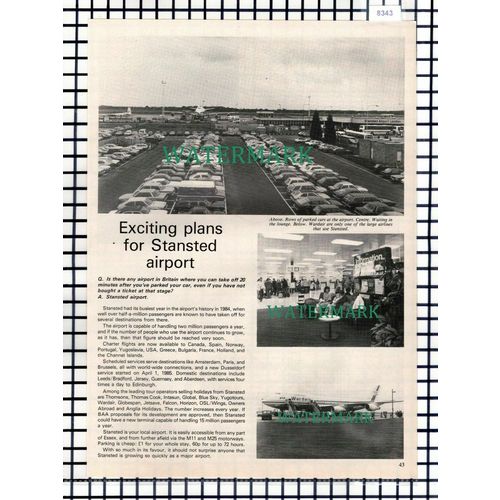 (8343) Stansted Airport - 1985 Article