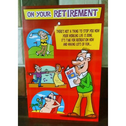 Retirement Cards - On Your Retirement! - 008 - Medium/Large Card
