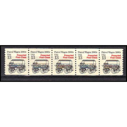 2258 13c Police Wagon Very Fine MNH Dry Gum PNC 1/5 X3117