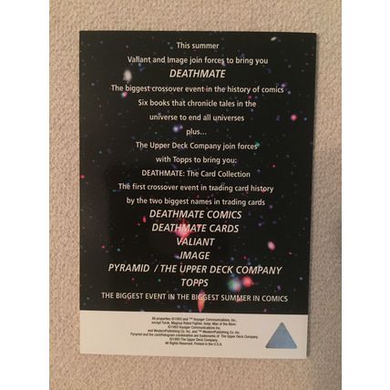 Deathmate miniseries promo card, 1993
