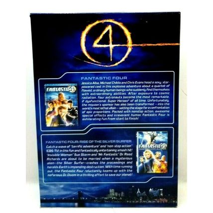 Fantastic Four & Rise of the Silver Surfer (DVD, 2007, 2-Disc Set) (L53)