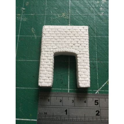 White Plaster Fireplace 1:24th Dolls House Miniature