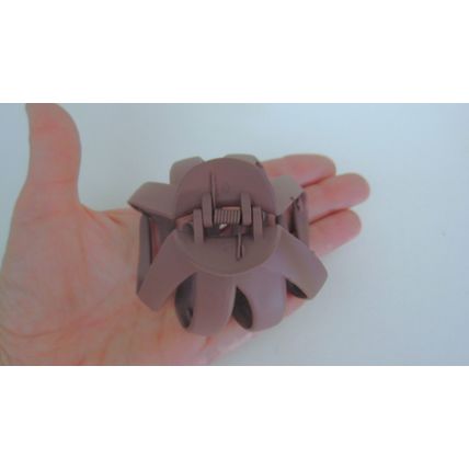 Large sized colored soft textured octopus hair claw clip