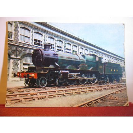 'LODE STAR' steam engine at Swindon works. used postcard railways 1975 pm =