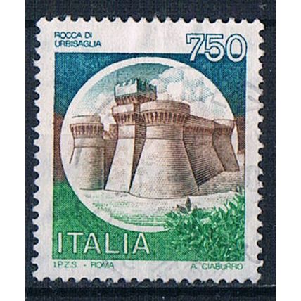 Italy 1980 SG1673 it108 Castles 750L Used Stamp