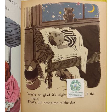 1953 FRANK LUTHER'S GOOD MORNING & GOOD NIGHT TWO-IN-ONE WONDER PICTURE BOOK