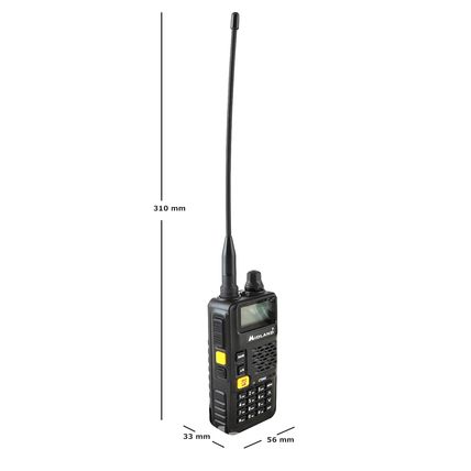WALKIE BIBANDA MIDLAND VHF/UHF CT-590S 5W TAMAÑO REDUCIDO AURICULAR DE REGALO