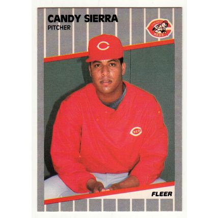 1989 Fleer baseball Candy Sierra rookie card #171 - RC
