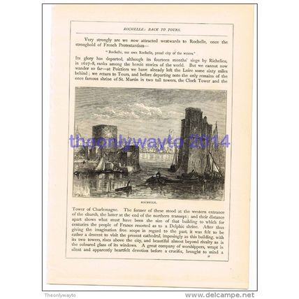 Rochelle, France, Book Illustration (Print), 1880