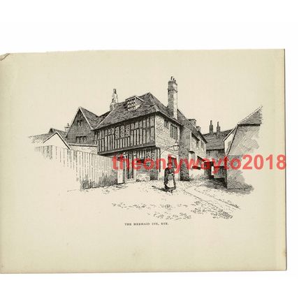 Mermaid Inn, Rye, Sussex, Book Illustration (Print), 1903