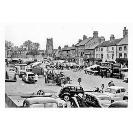pt8083 - Bedale Market , Yorkshire 1954 - print 6x4