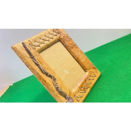 Rustic Wooden Picture Frame, Handmade Gift, 100% Natural Eco Farmhouse, Rare Fi