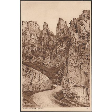 The Castle Rock, Cheddar, Somerset, c.1930s - Postcard