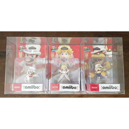 Amiibo Wedding Characters - Super Mario Odyssey - Brand New With Protectors