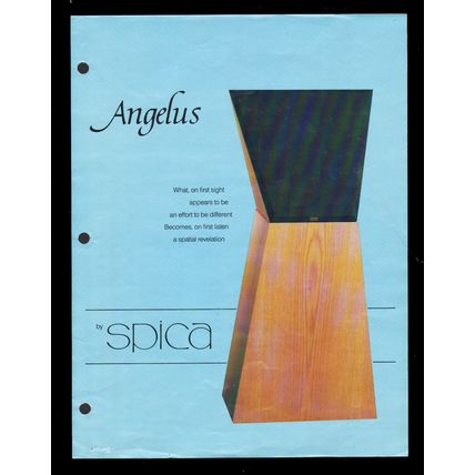 BROCHURE: 1986 Spica TC-50 Speakers