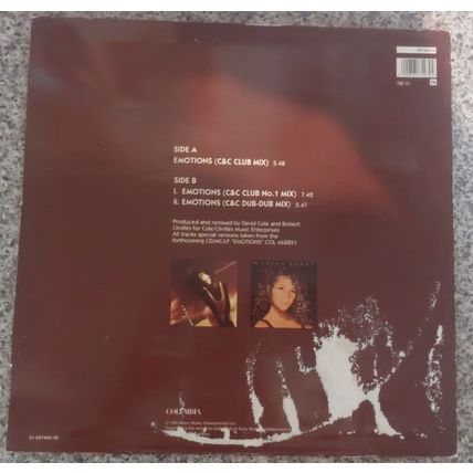Mariah Carey – Emotions (6574039) 1991 (12" Single)