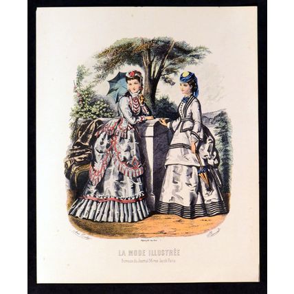 LA MODE ILLUSTREE FASHION PLATE 1940s Sidney Z. Lucas Anaïs Toudouze ETCHING #10