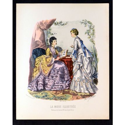 LA MODE ILLUSTREE FASHION PLATE 1940s Sidney Z. Lucas Anaïs Toudouze ETCHING #13