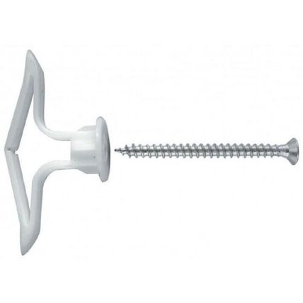 Drywall 8mm Plasterboard Cavity Wall Heavy Duty Fixings Plugs With Screws Screw