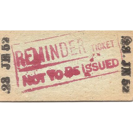 B.R. Edmondson Ticket - Denmark Hill to Petts Wood
