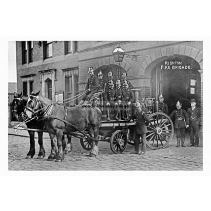pt3147 - Rishton Fire Brigade & Station , Lancashire - print 6x4