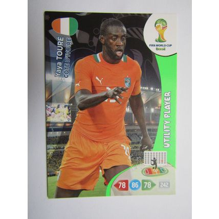 Yaya Toure - Ivory Coast - 2014 Panini Adrenalyn XL Brazil World Cup (ef1)