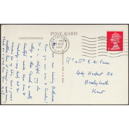Lavenham Church, Suffolk, 1969 - Richard Burn RP Postcard