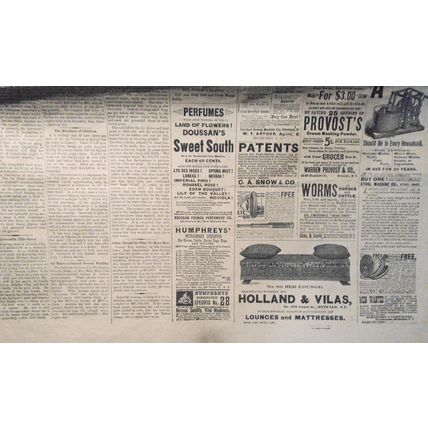 The Suffolk County Argus, 1890 - Lynching, murders, oil rich colored woman, etc.