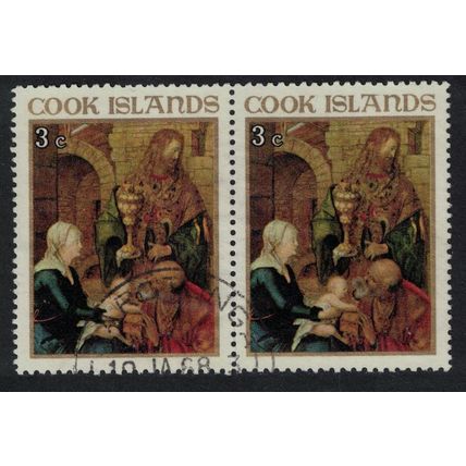 Cook Is. 'The Epiphany' Painting by Durer Pair 1967 Canc SG#257