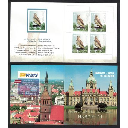 Latvia Short-toed Eagle 'Circaetus gallicus' Booklet 2011 MNH SG#810