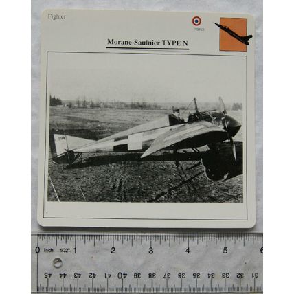 Morane Saulnier Type N - France - Fighter - Collectors Club Card