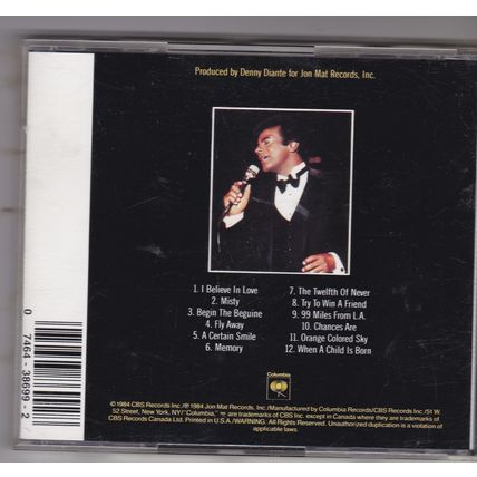 Johhny Mathis : Live. (1984) CD Album