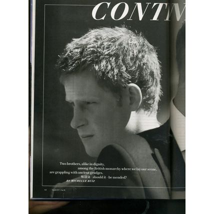 Vanity Fair PRINCESS DIANA cover 2021 "A HOUSE DIVIDED" HARRY, WILLIAM CRISIS