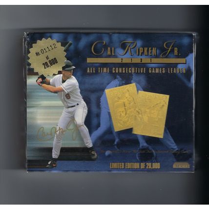 CAL RIPKEN, JR. 23karat card. #01112/20,000.