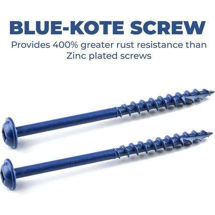 Kreg SML-C250B-2000 Blue-Kote Pocket-Hole Screws, 2 1/2 Inch, #8 Coarse Thread,