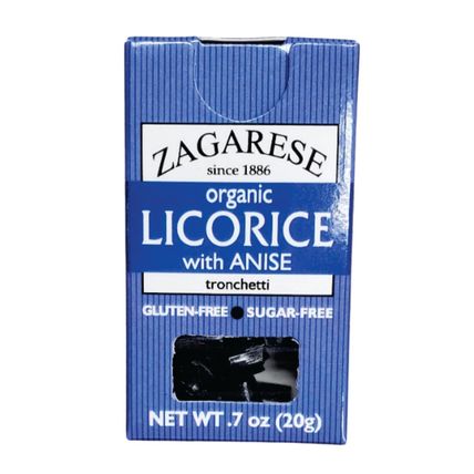 Zagarese 100% Organic Licorice with Flip Top Box Anise, 0.88 Ounce