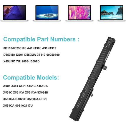 Fancy Buying Laptop Battery for Asus X551M X551 X551C X551CA X551MA X451 X451C S