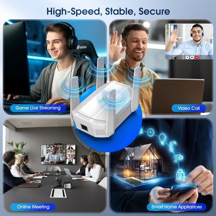 AX3000 Wifi 6 Extender, Dual Band Wifi Extender Signal Booster, Internet Booster