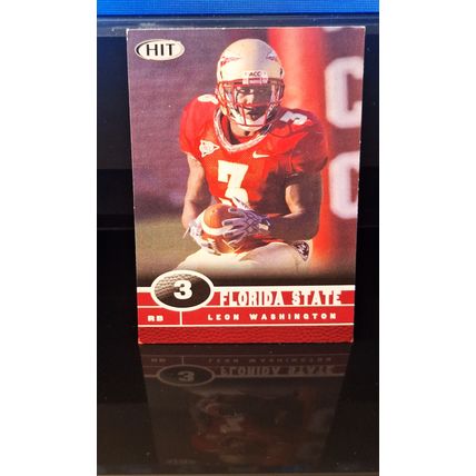 LEON WASHINGTON 2006 SAGE HIT FOOTBALL COLLEGE CARD#23