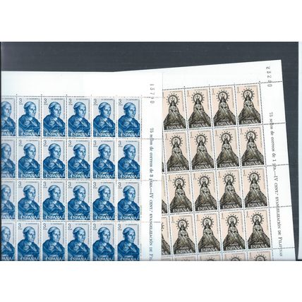 Spain stamps. 1965 400th Anniv of Christianity in Philippines block MNH (AM189)