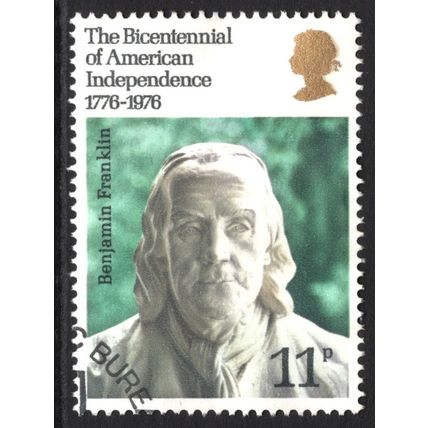 GREAT BRITAIN 1976: BICENTENARY OF AMERICAN INDEPENDENCE - 11p USED (G9)