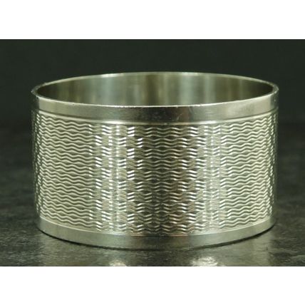 Vintage Solid Sterling Silver Napkin Ring 1971 By J Gloster Ltd 'Sr John'