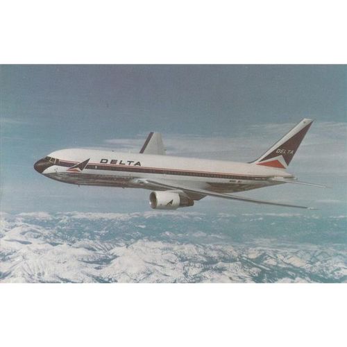 Delta Air Lines Boeing B767 Aircraft Postcard (A14456)