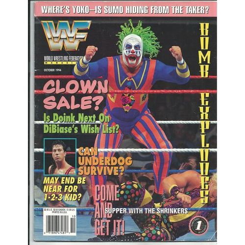WORLD WRESTLING FEDERATION magazine OCTOBER 1994 DOINK