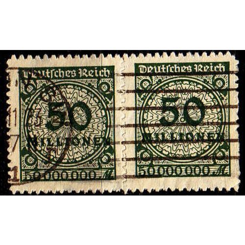 GERMANY REICH [1923] MiNr 0321 BP ( O/used ) [02] 2er
