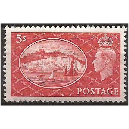 1951 SG510 5/- Red Mounted Mint . .. .